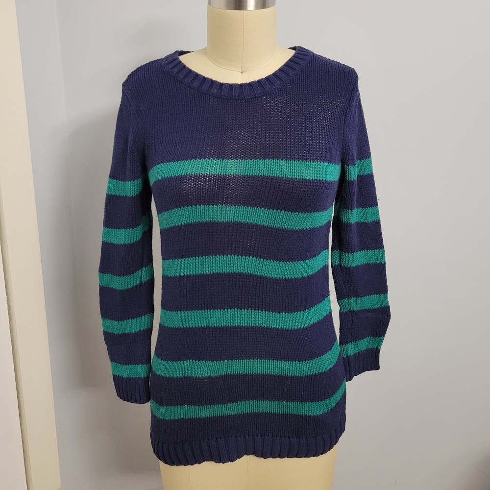 Ann Taylor Loft Knitted Blue and Green Sweater size XS